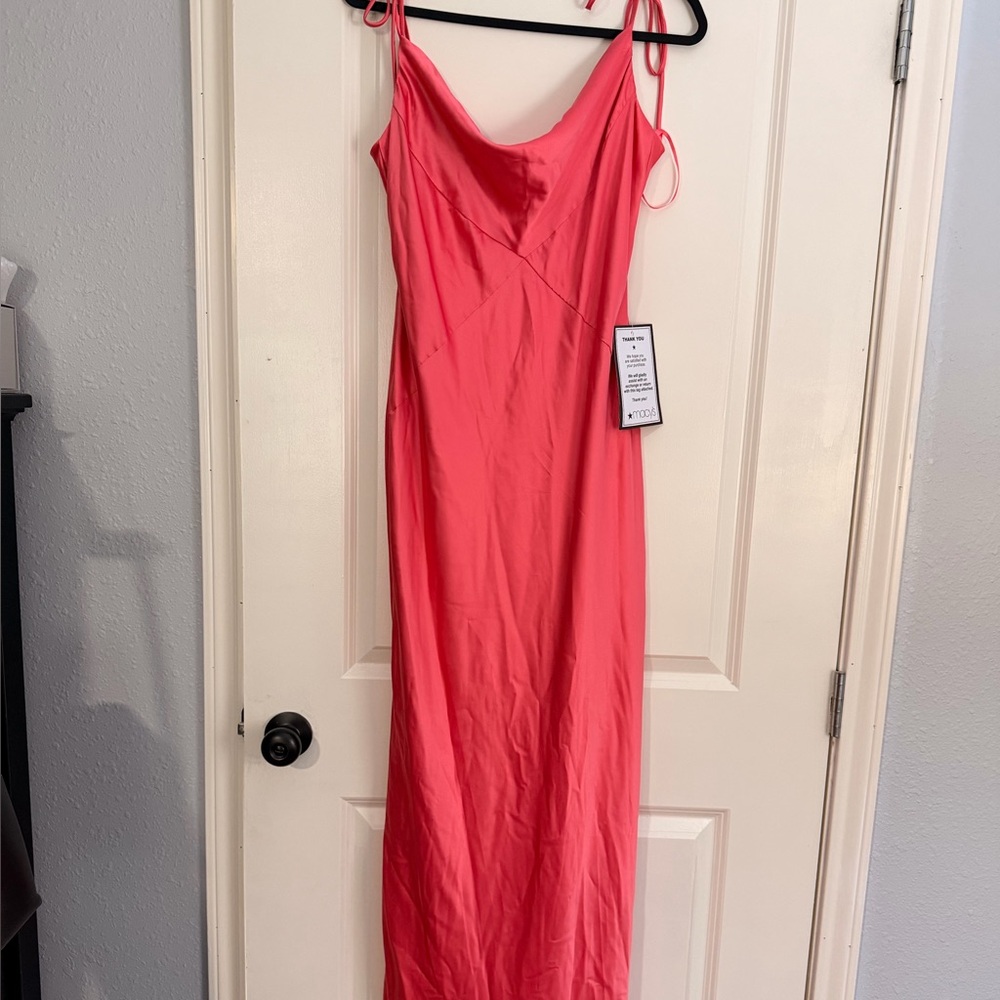 Chic Coral Maxi Dress